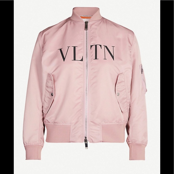BNWT Authentic VALENTINO Pink Bomber Jacket Size 2 - Picture 2 of 9